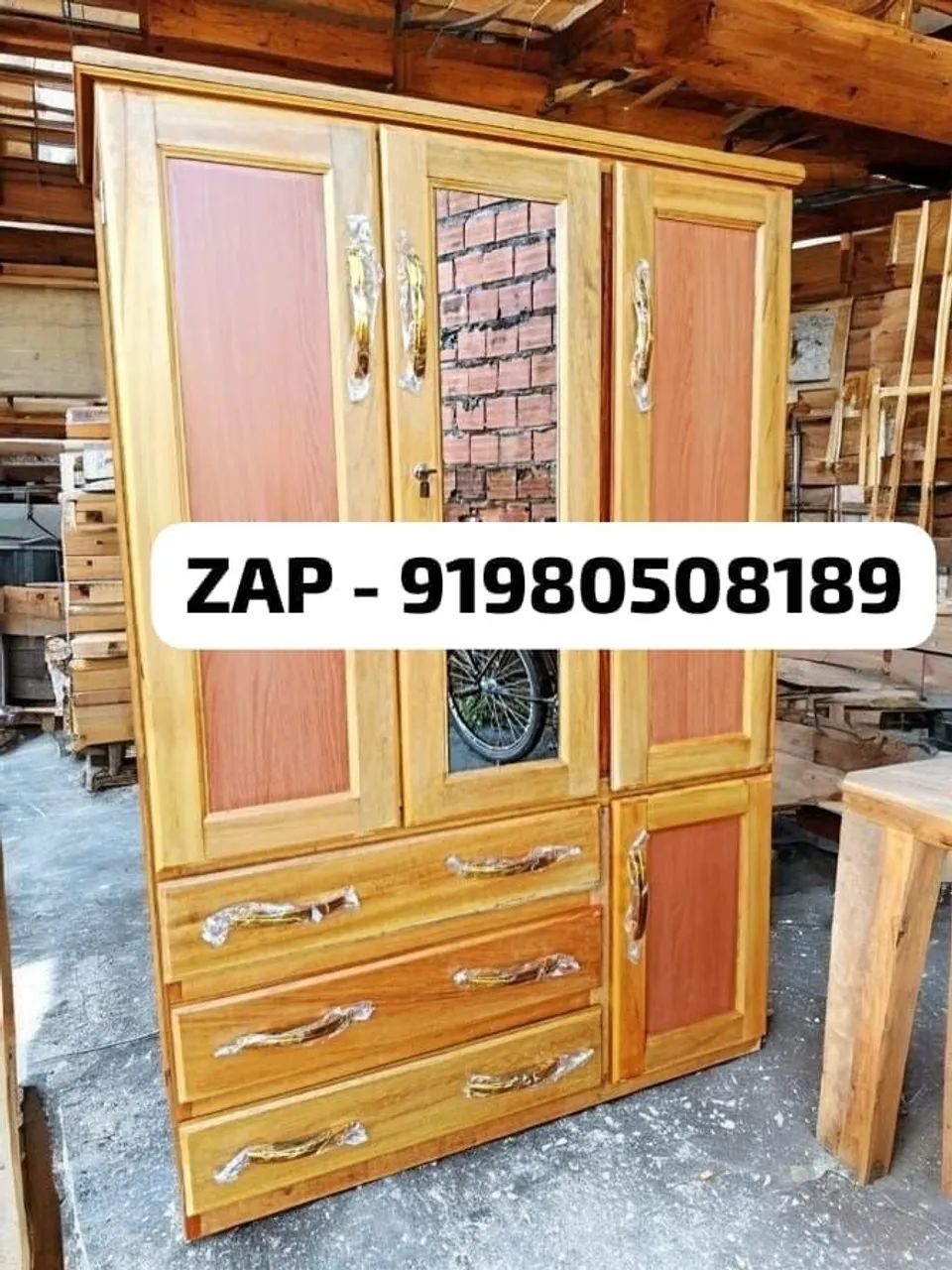 Guarda roupa de solteiro NOVO 3 portas  - Foto 2