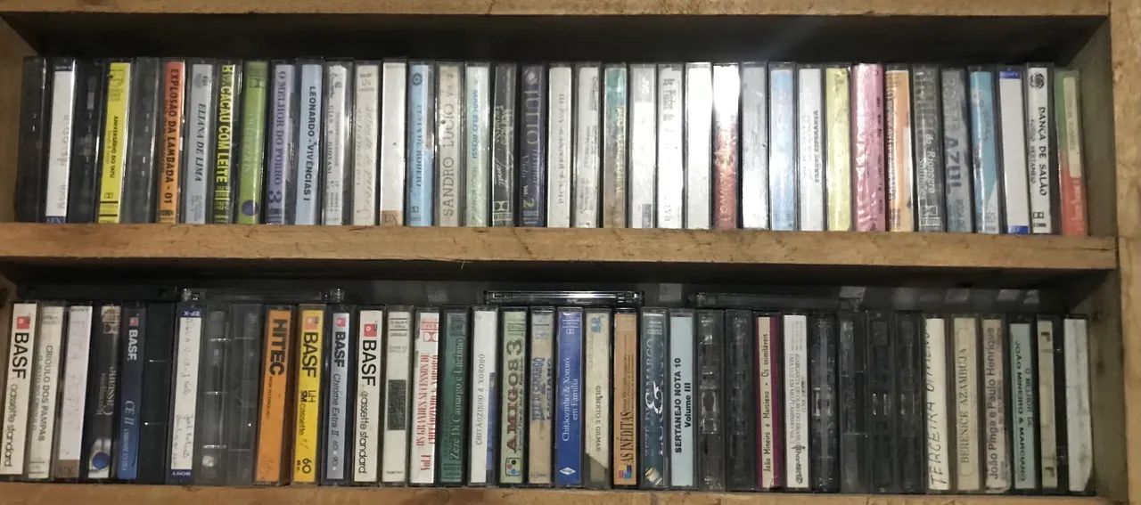 Lote com 89 Fitas K7 gravadas e algumas originais  (sem teste) - Foto 3