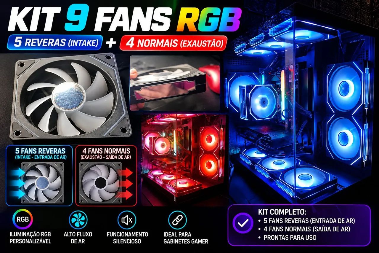 Kit de ventoinhas upsiren ARGB