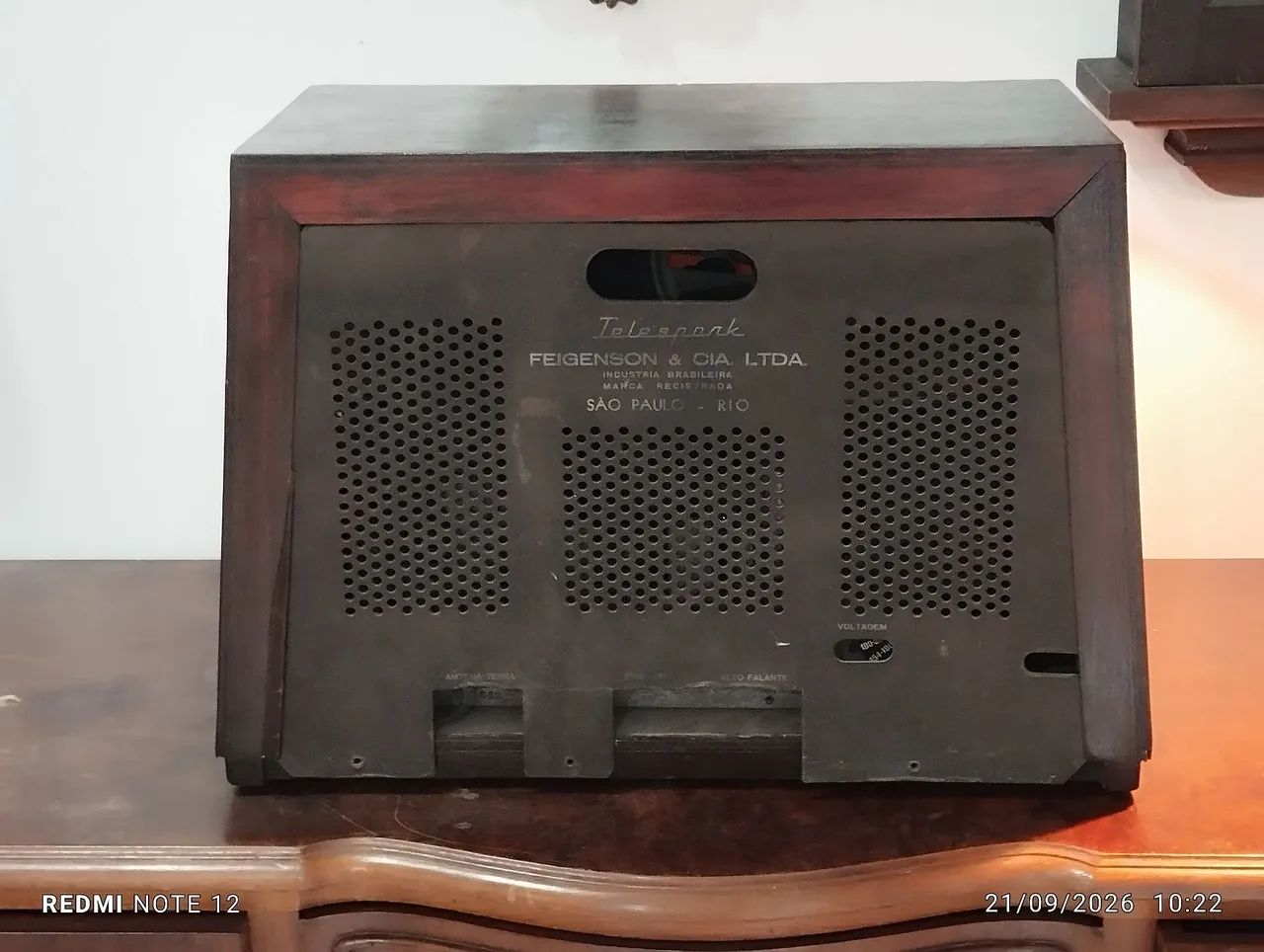 Rádio antigo valvulado Telespark  - Foto 3