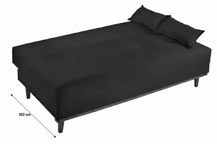 Estofado Aurora Marrom (Vira Cama) - Prático e Versátil - Foto 3