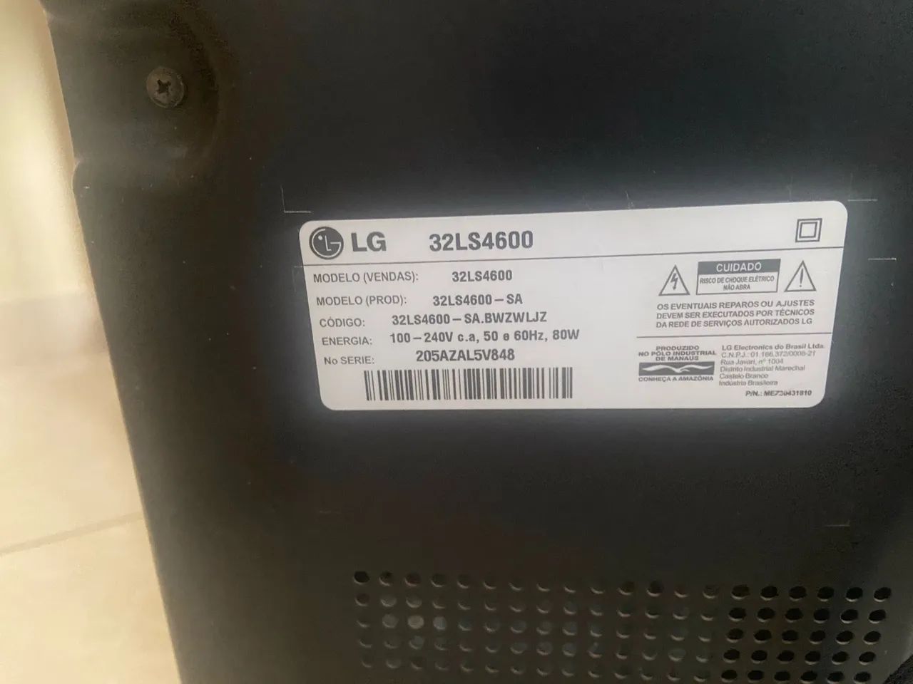 TV 32? LG (32LS4600) - Foto 4