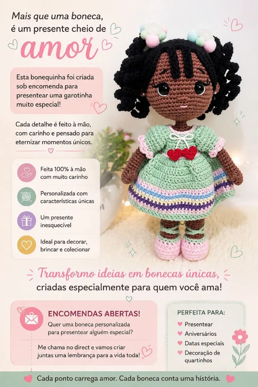 Boneca July Amigurumi