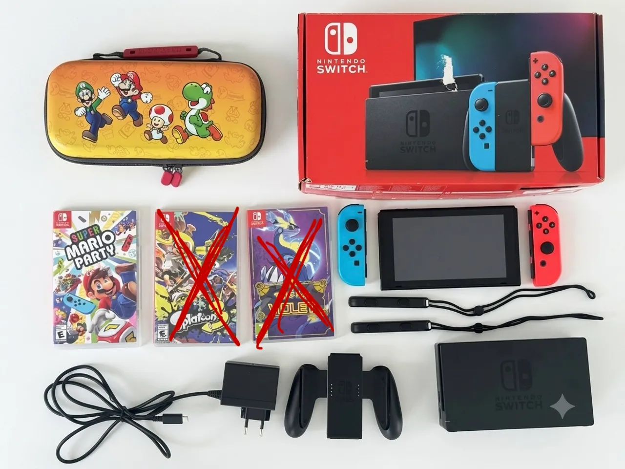 Nintendo Switch com 1 jogo e case para transporte - Foto 5