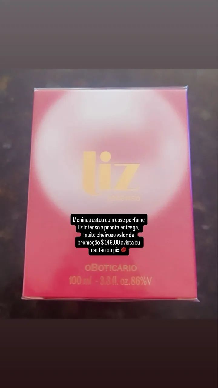 Estou vendendo esse perfume liz intenso a pronta entrega!!!
