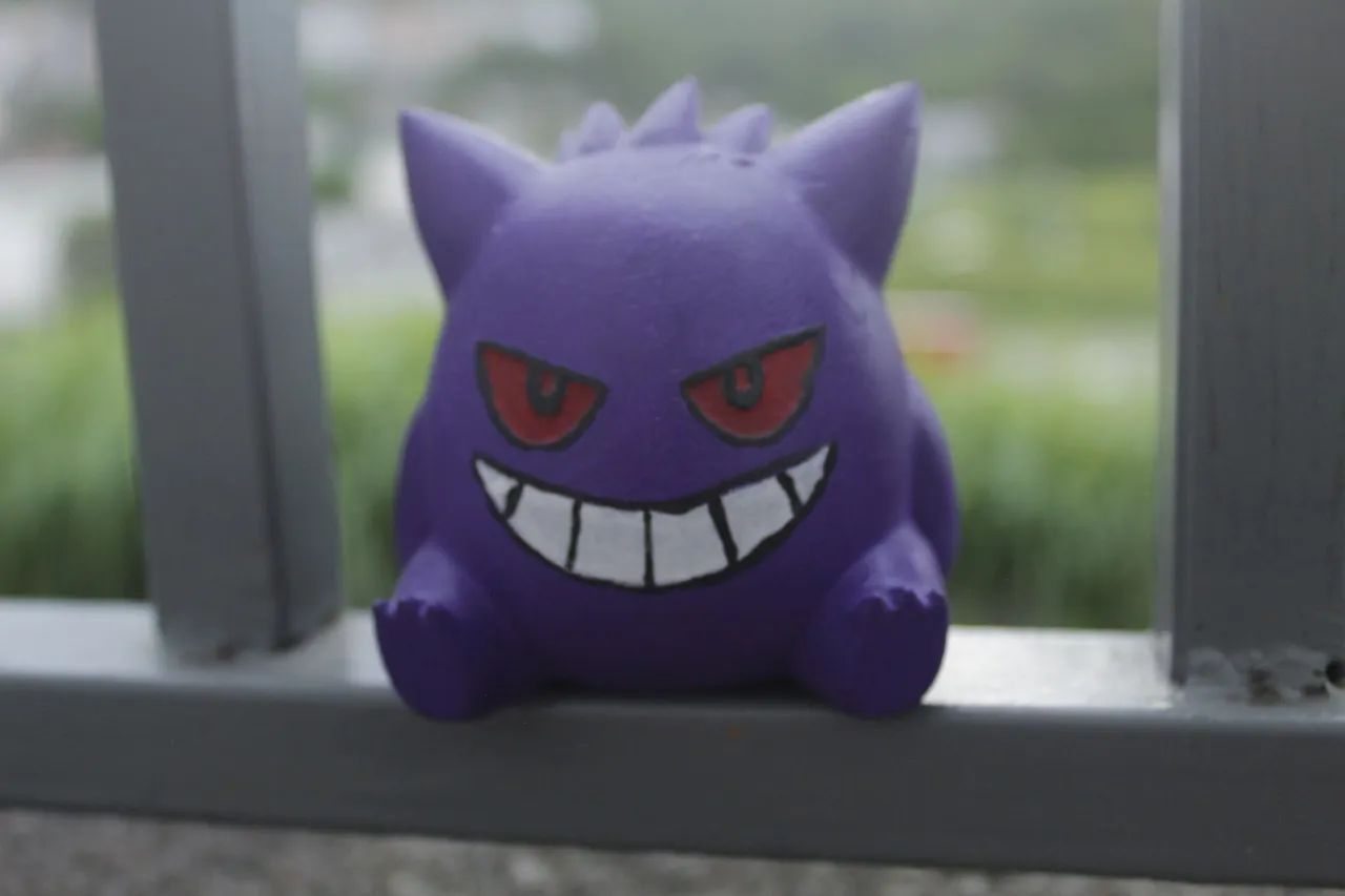 Estátua Pokémon Gengar Sentado - Decoração Geek - Foto 3