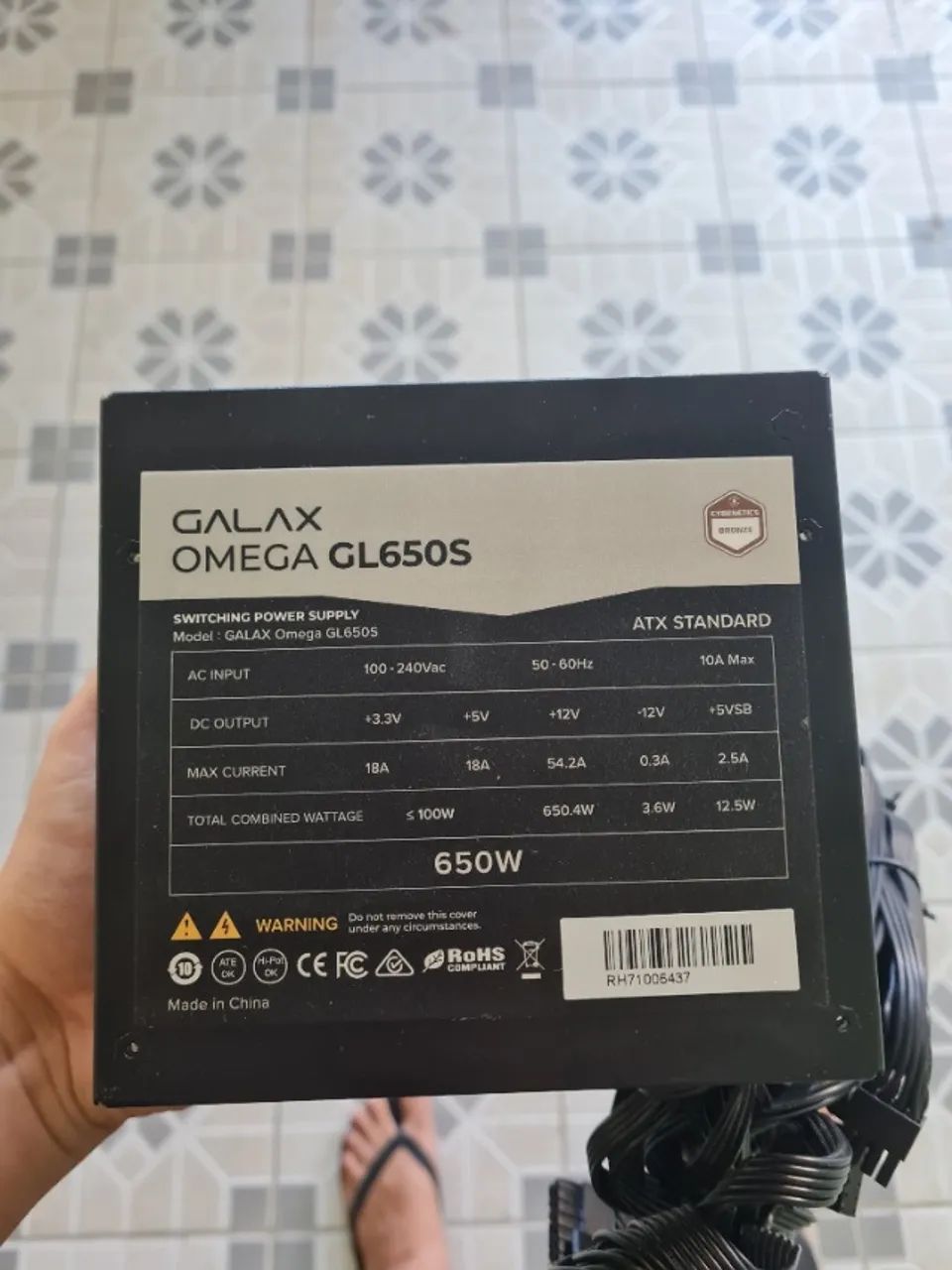 Fonte galax ômega 650w - Foto 3