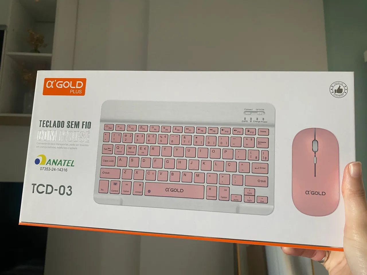 A'GOLD PLUS TECLADO SEM FIO COM MOUSE - Foto 3