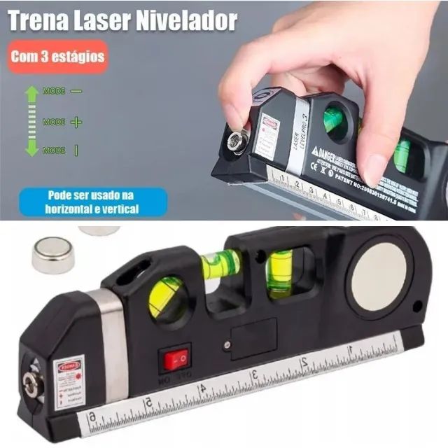 Trena 2,5m Com Nível e Laser _ FE171 - Foto 2