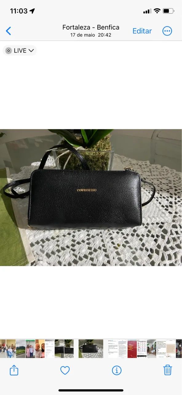 Vendo bolsa da Couro fino 50,00