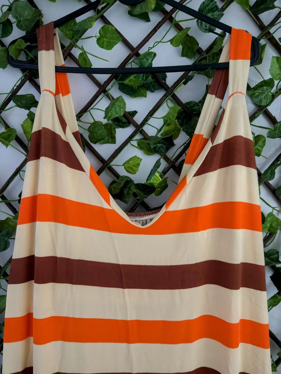 Vestido longo listrado - Foto 3