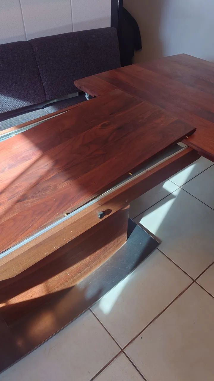 Mesa em madeira maciça cadeira e banco  - Foto 3