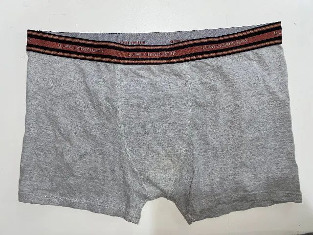 Cueca Boxer Lupo Cinza Usada - Confortável e Ajustada