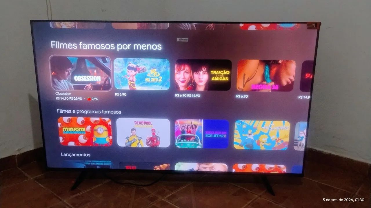 SMART TV TCL ANDROID 55 POLEGADAS 4K COM BORDA INFINITA  - Foto 4