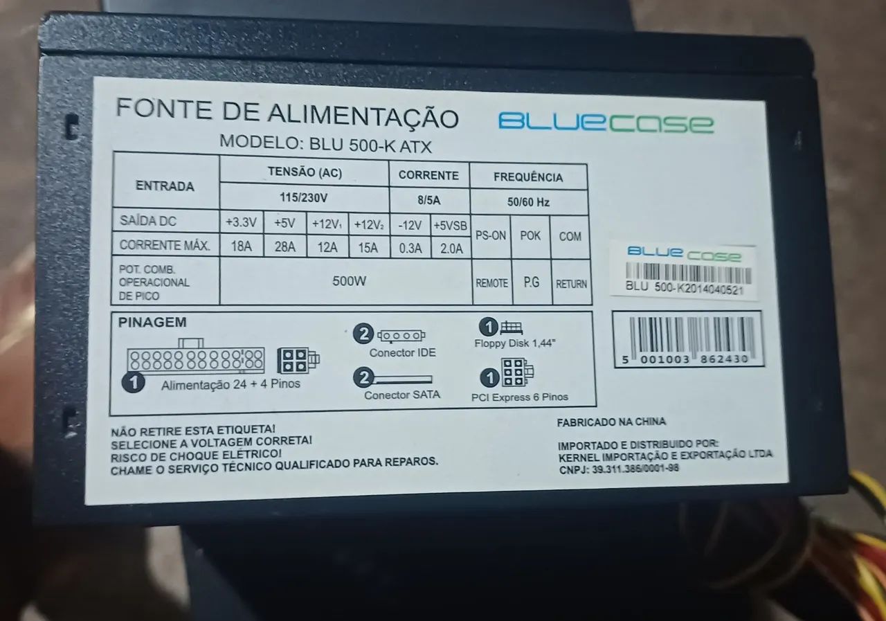 Fonte ATX 500w