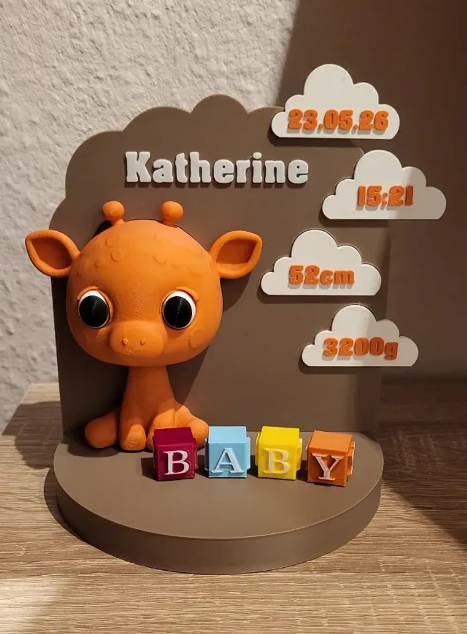 Girafa - Decoração - Bebê - Nascimento - personalizável - Foto 2