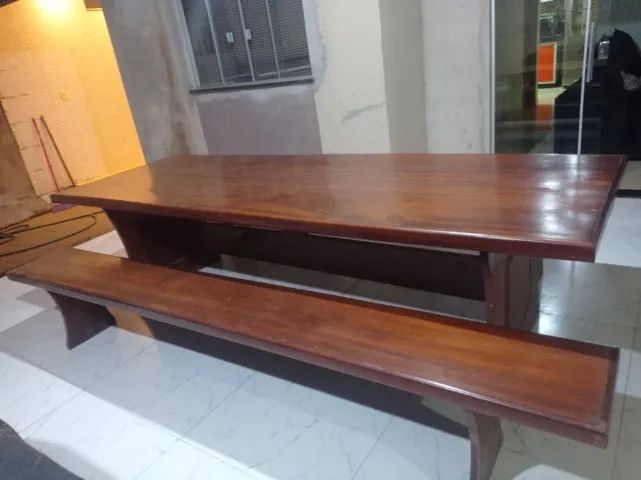 Vendo mesa de sinuca e mesa rústica  - Foto 5