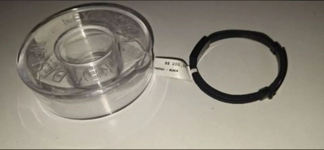 Pulseira key design couro camillo preta - Foto 4