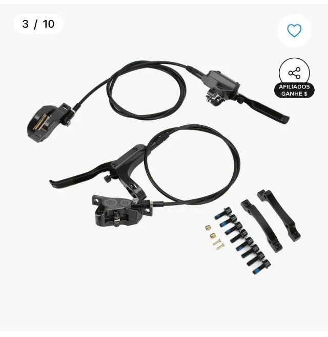 Par De Freio 4 Pistão Ztto Mtb M840