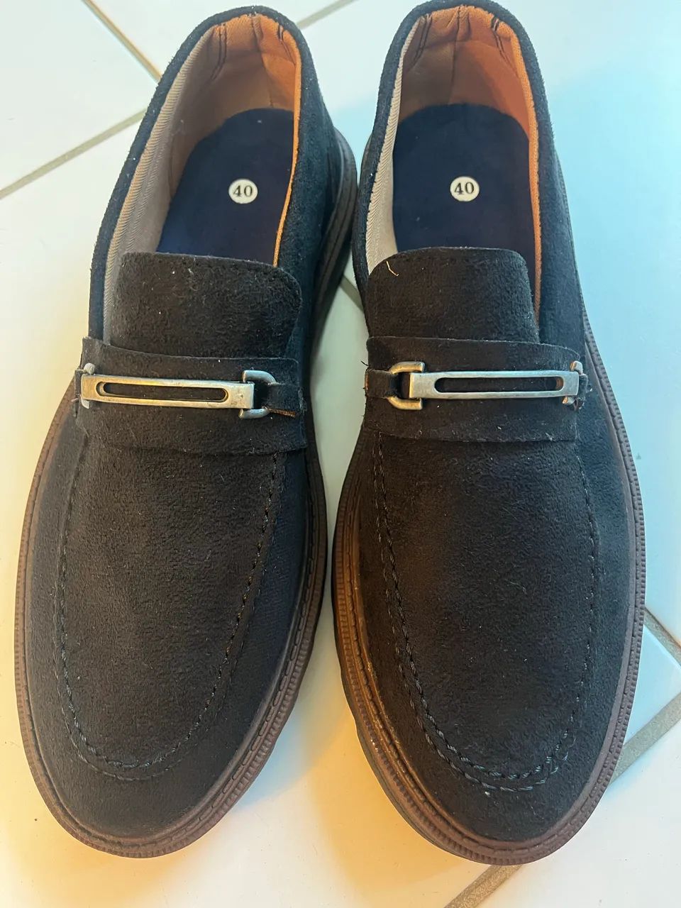 Sapato Mocassim Preto Camurça  - Foto 2