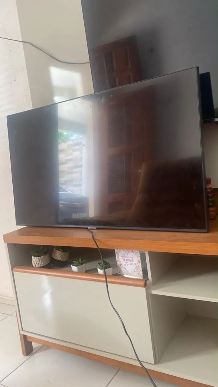 Smart TV Samsung de 43 polegadas + Painel(modelo UN43AU7700GXZD) - Foto 2