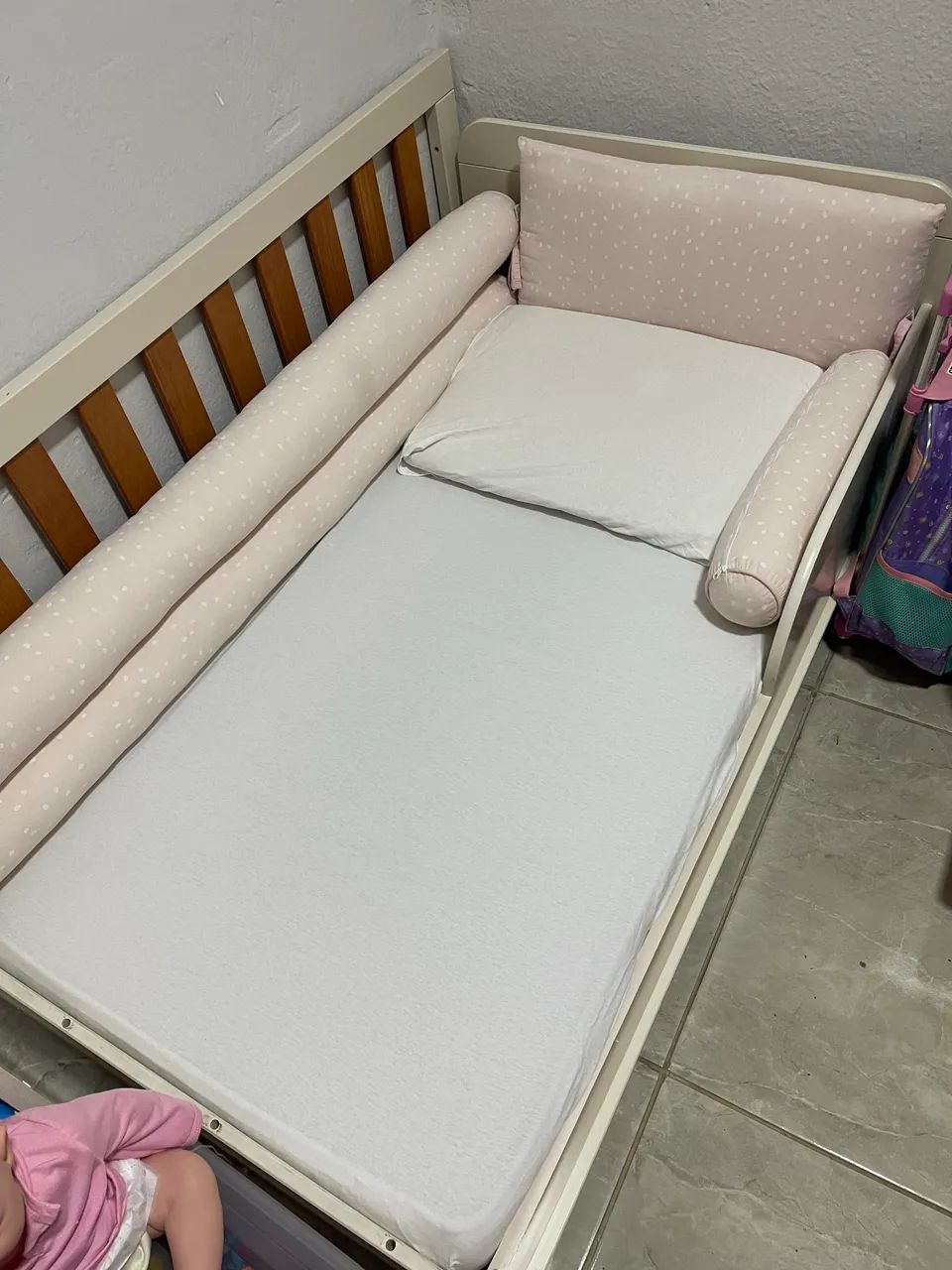 Berço 3 em 1 com colchão 