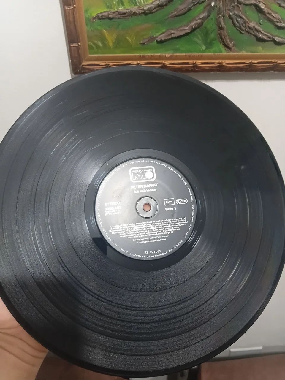 LP Peter Maffay Ich Will Leben Edição importada Original  - Foto 5