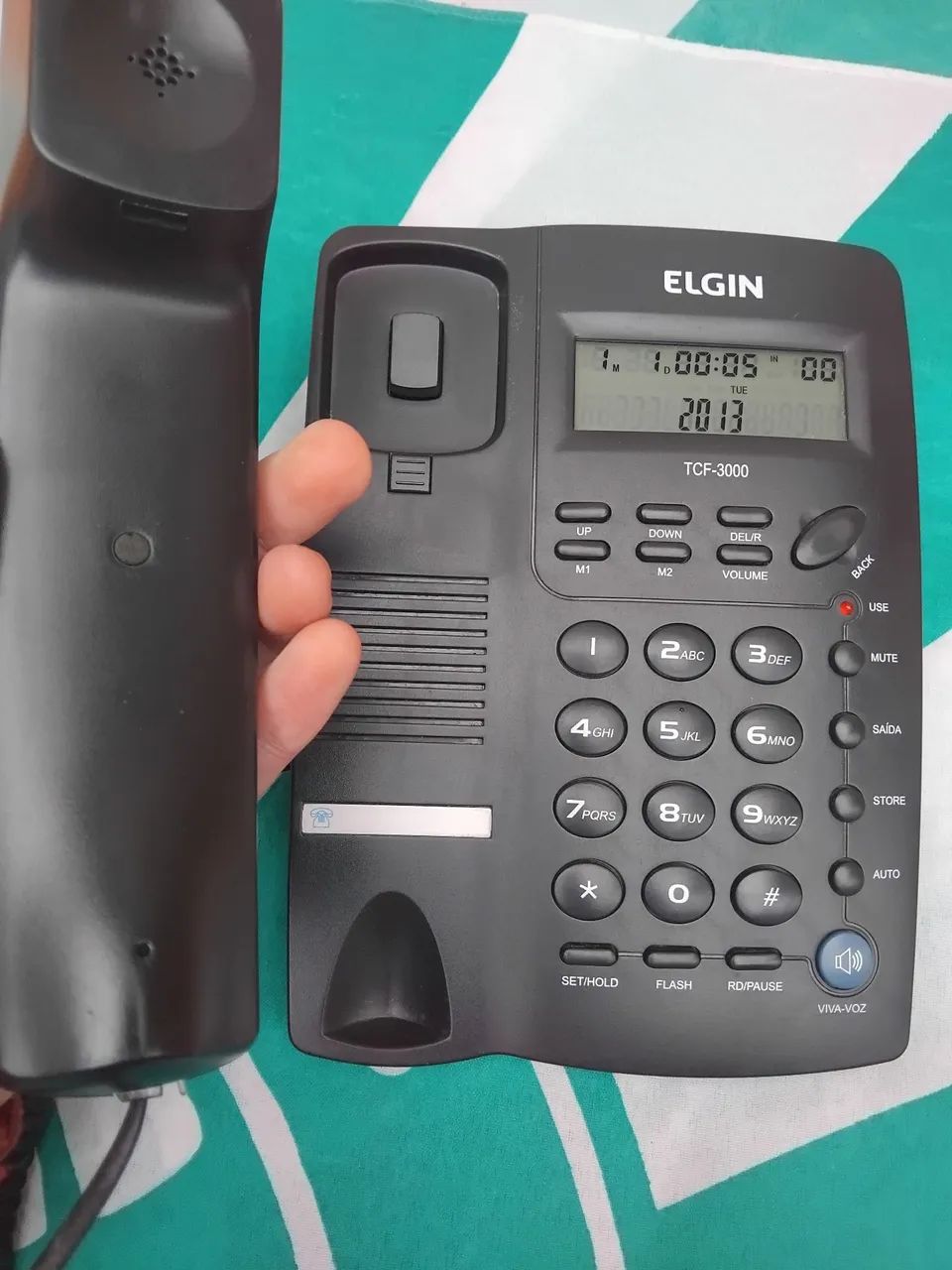 Telefone fixo Elgin tcf-3000 ( identificador +viva voz) - Foto 2