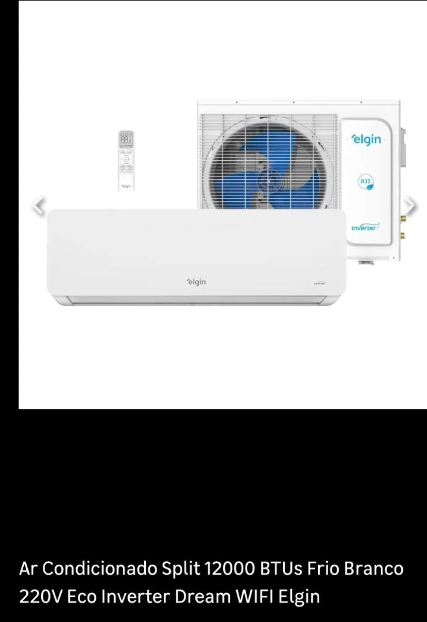 Ar condicionado elgin 12mil btus