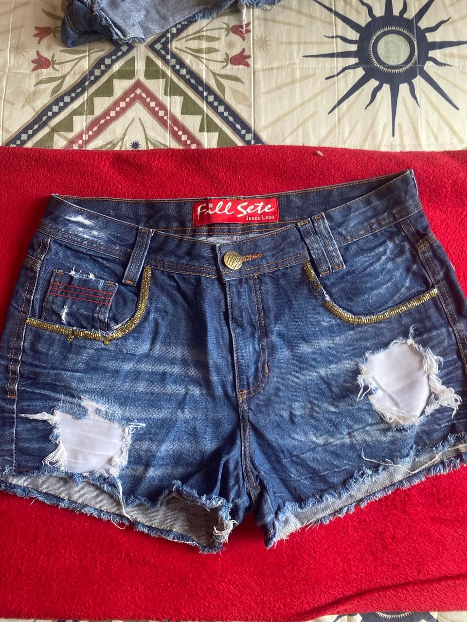 Shorts feminino usado tamanho 38 - Foto 3