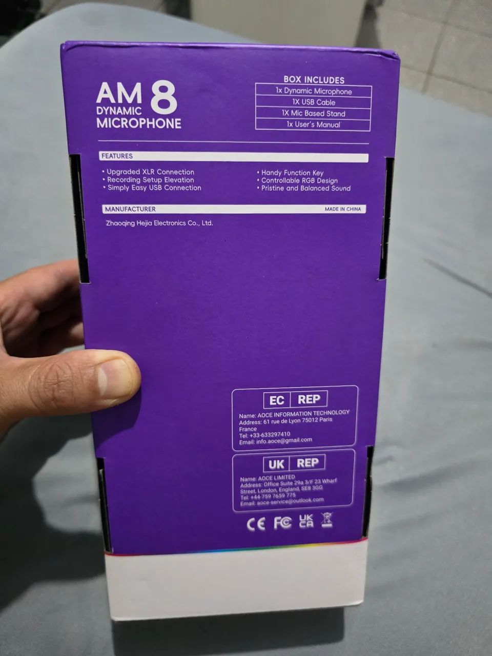 Microfone Fifine AM8 branco NOVO com RGB (Luzes) - Foto 5