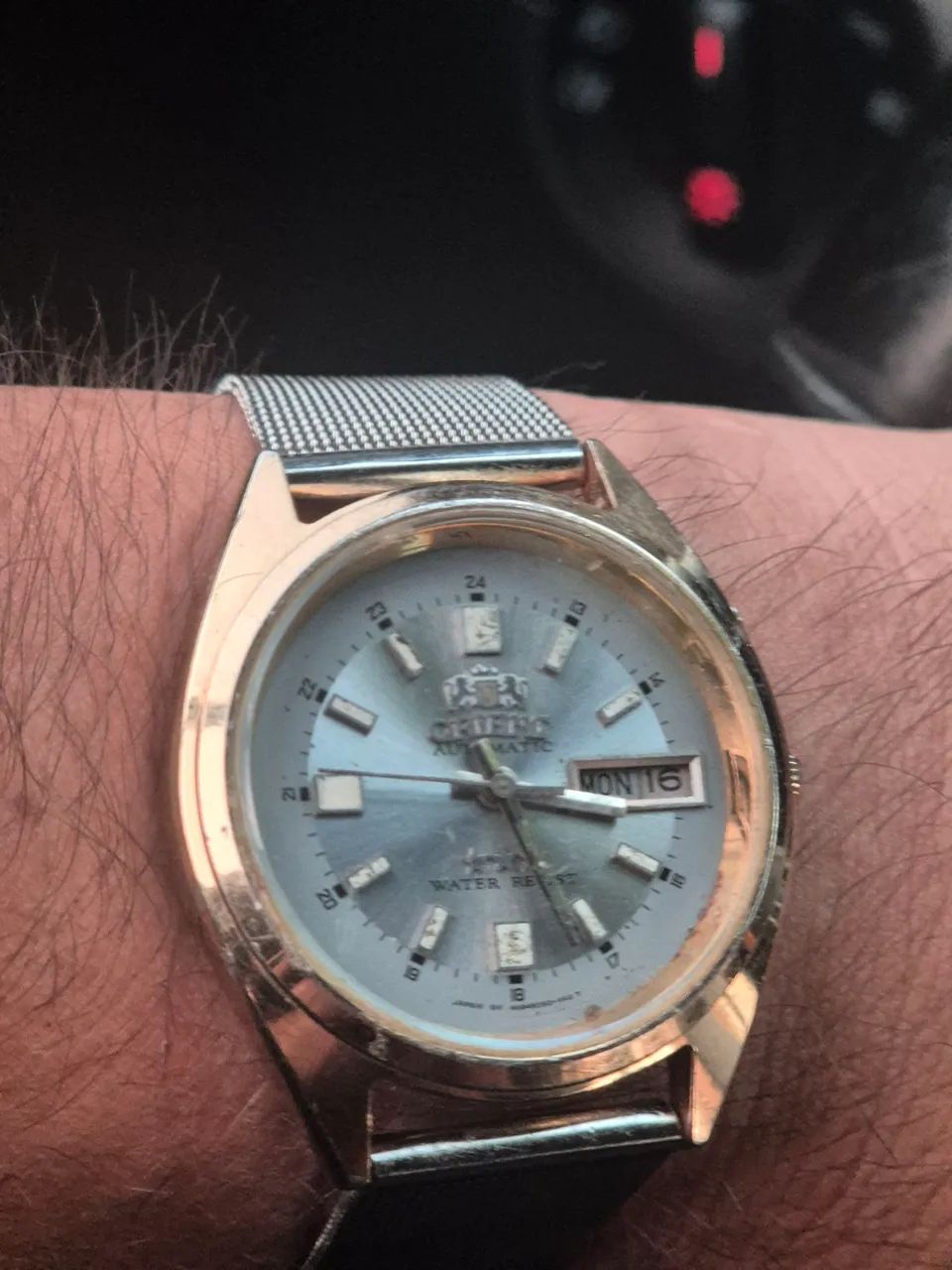 Relógio ORIENT 3 ESTRELAS AUTOMÁTICO DOURADO   -   ÓTIMO ESTADO - Foto 2