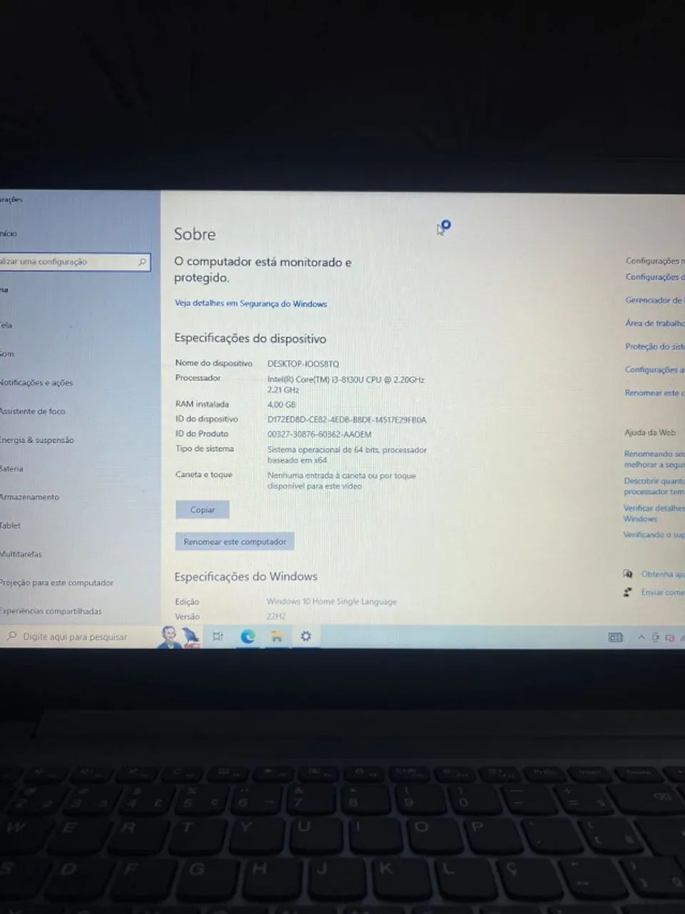 NOTEBOOK LENOVO IDEAPAD R$ 1.599 - SEMINOVO - Foto 4