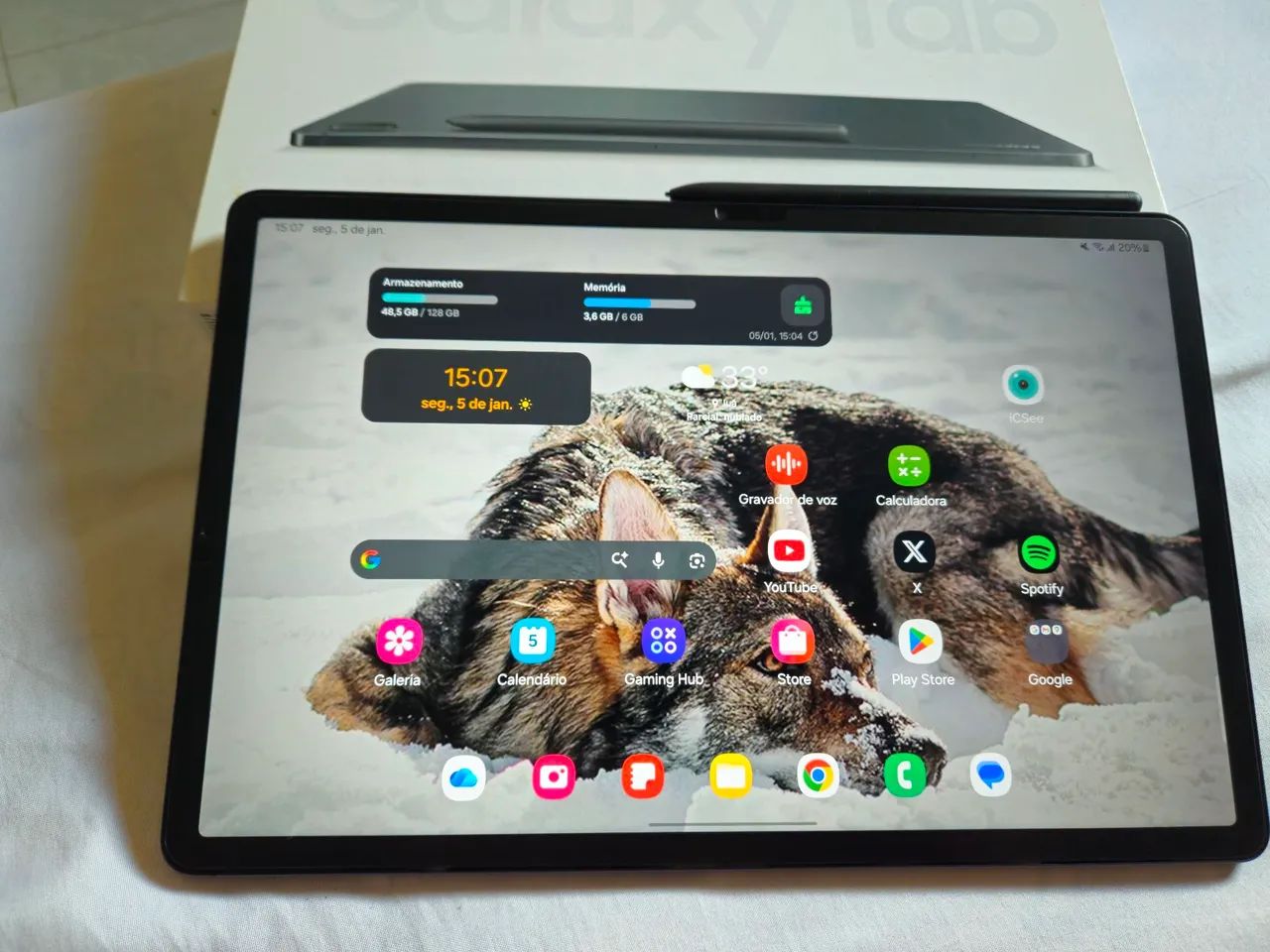 Galaxy tab s 7 fe 12.4 polegadas