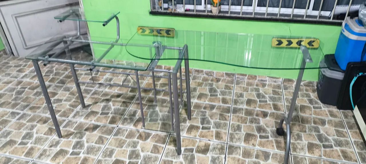 Mesa de vidro tio bancada  - Foto 2