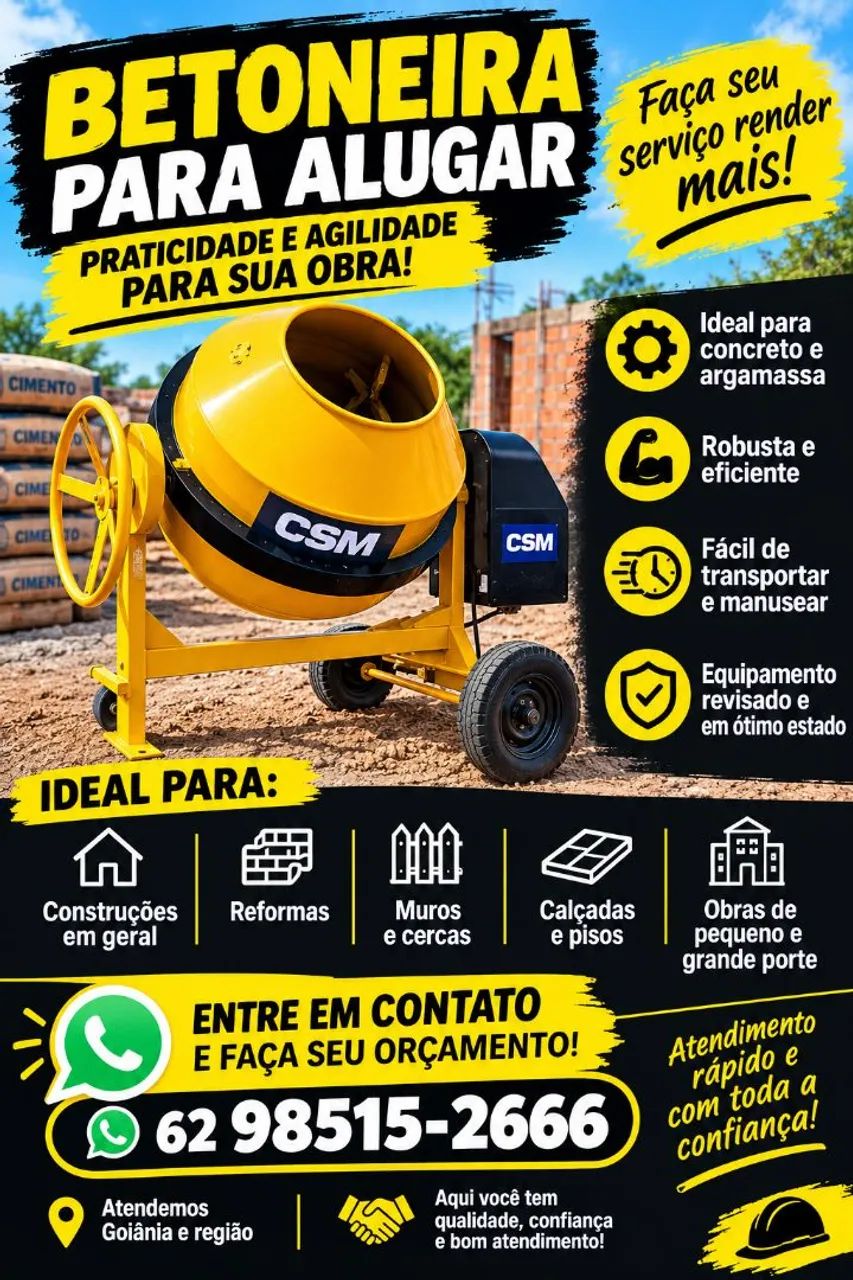 Betoneira aluguel 
