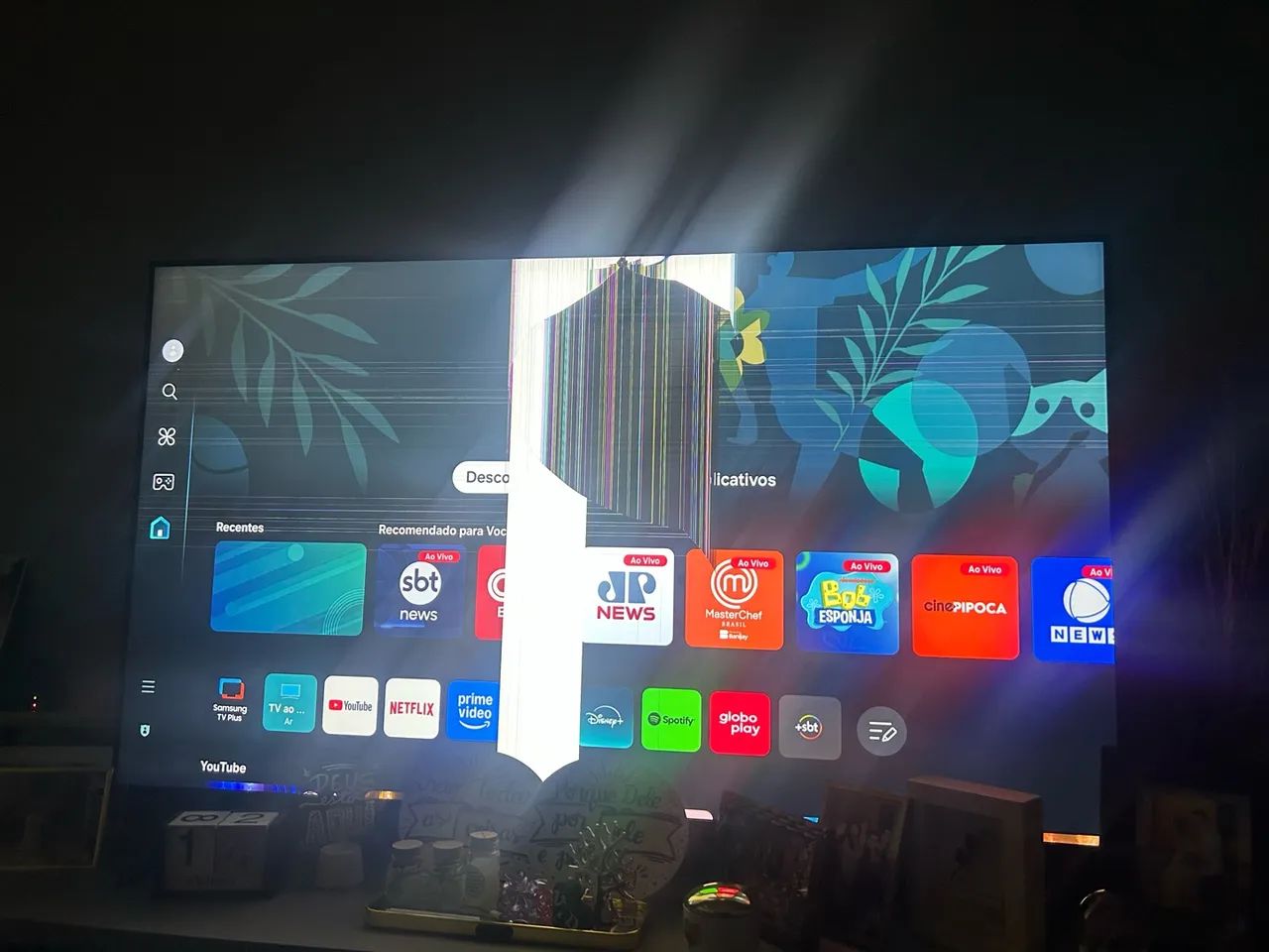 TV SAMSUNG 55 COM DEFEITO