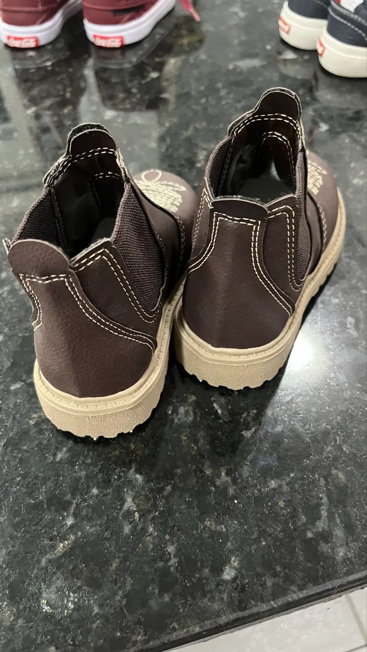 Bota de couro infantil - Foto 3