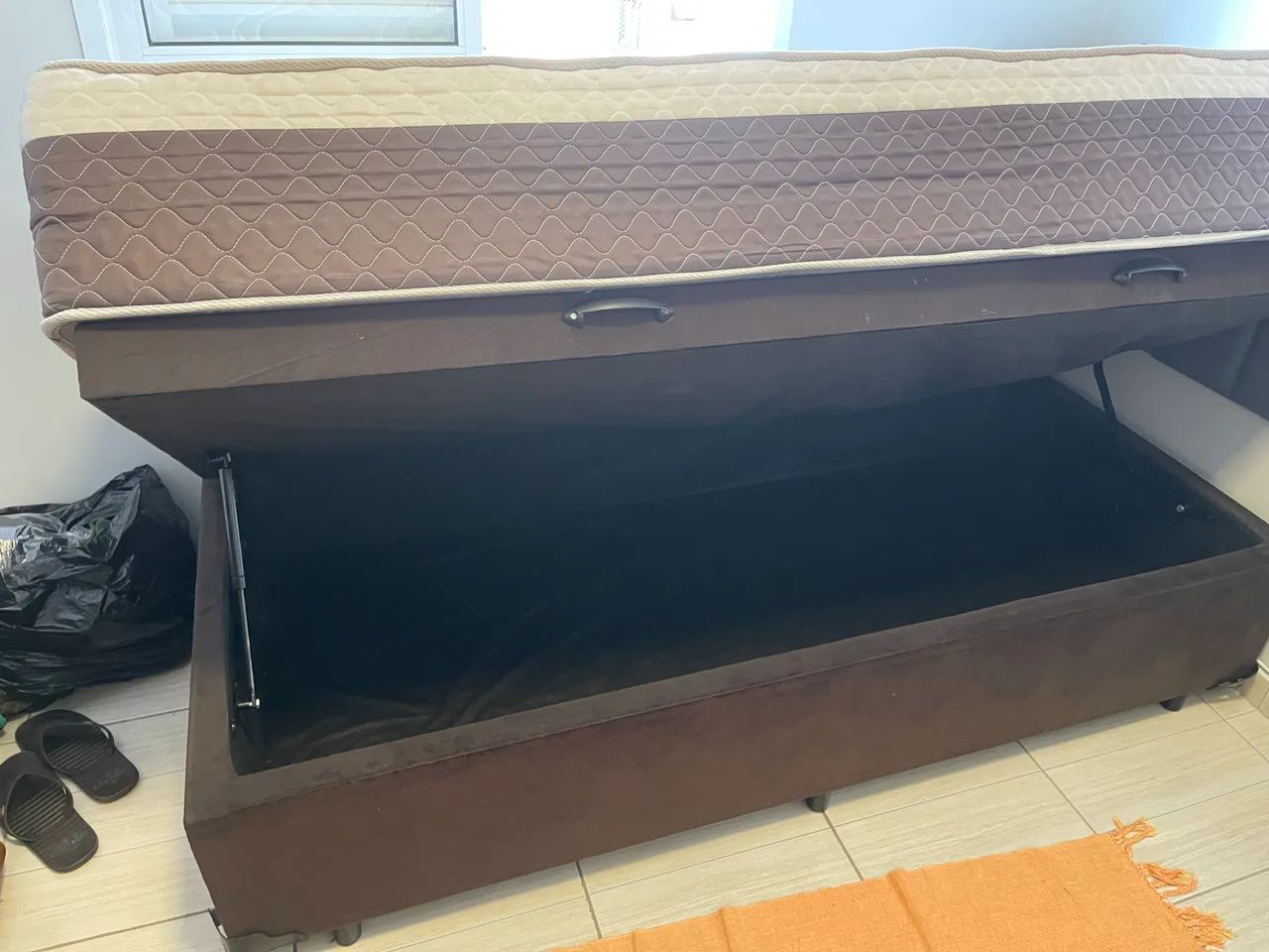 Cama box baú com colchão solteiro - Foto 3