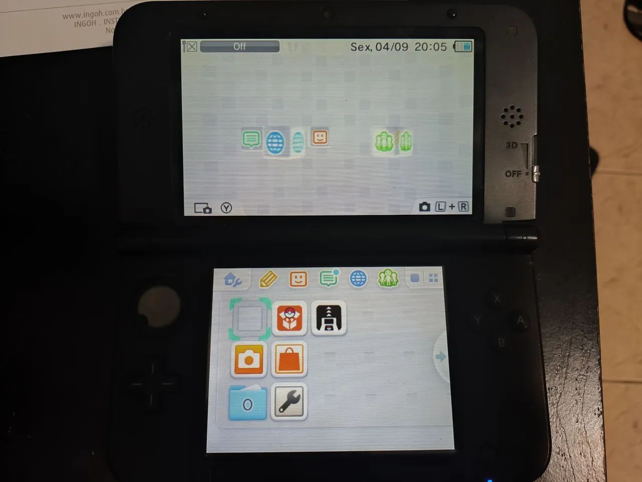 Nintendo 3DS XL Bloqueado