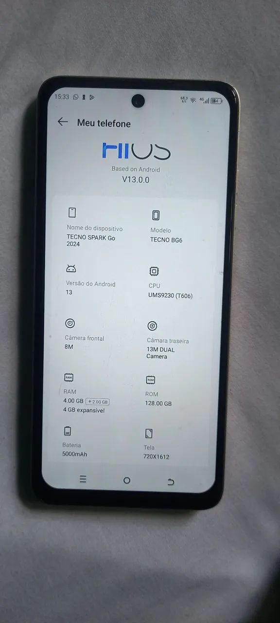 Smartphone tecno Spark GO 128GB 10 de RAM  - Foto 3