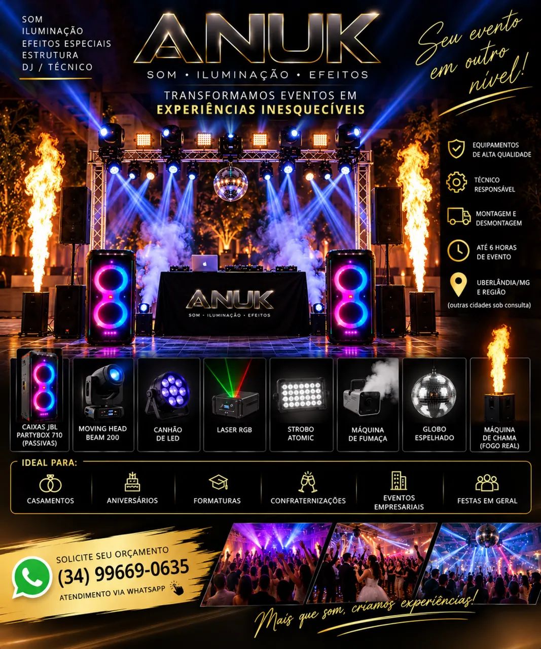 Locação de som iluminação