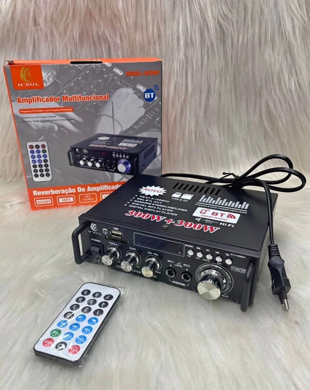 Amplificador bluetooth 600w
