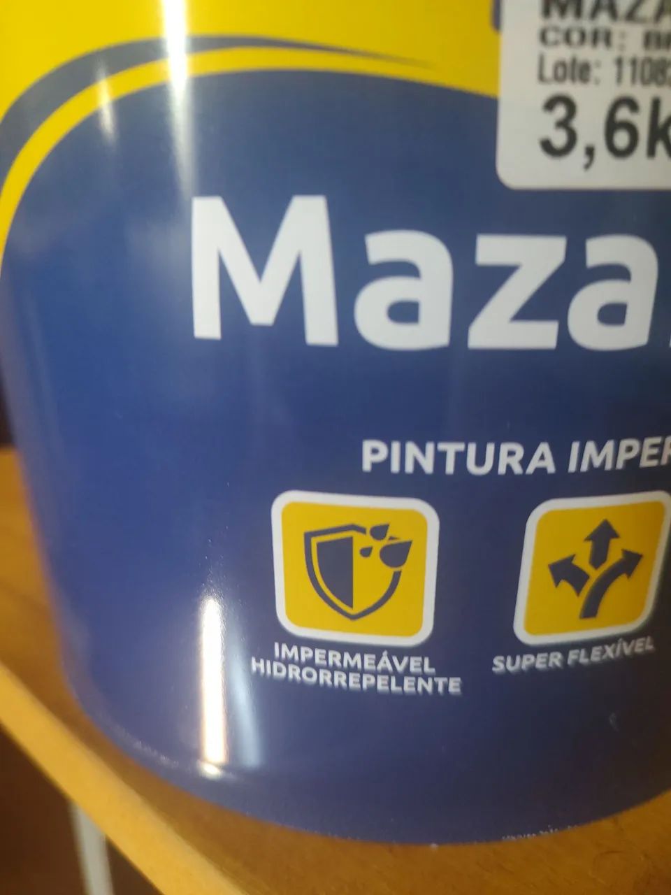 Pintura emborrachada Maza Galão 3.6 LT LIMPA ESTOQUE SÓ 69.90 BAIRRO CIDADE NOVA BH  - Foto 3