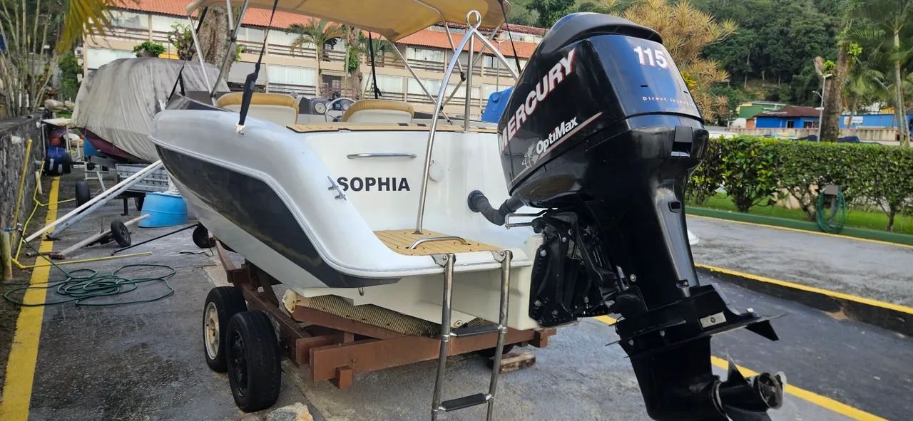 Lancha 21'Mercury 115hp - Foto 8