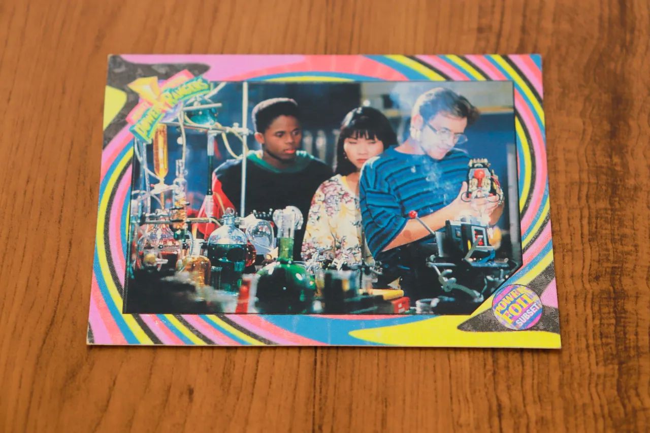 3 cards brilhantes Power Rangers 1994 Saban - Foto 4