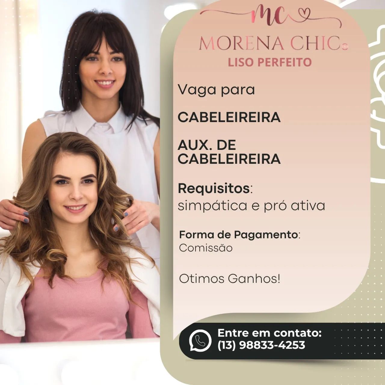 Vaga para Cabeleireiro 