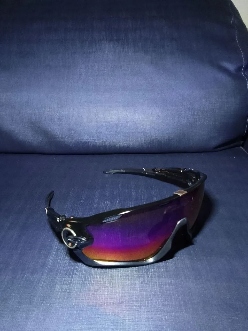 Óculos de Sol Oakley Jawbreaker Preto Com Proteção UV - Foto 2