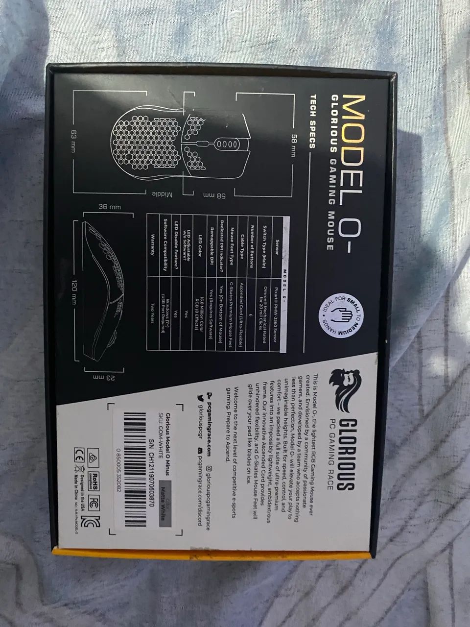 Mouse Gamer MODEL O- / RARIDADE! - Foto 4
