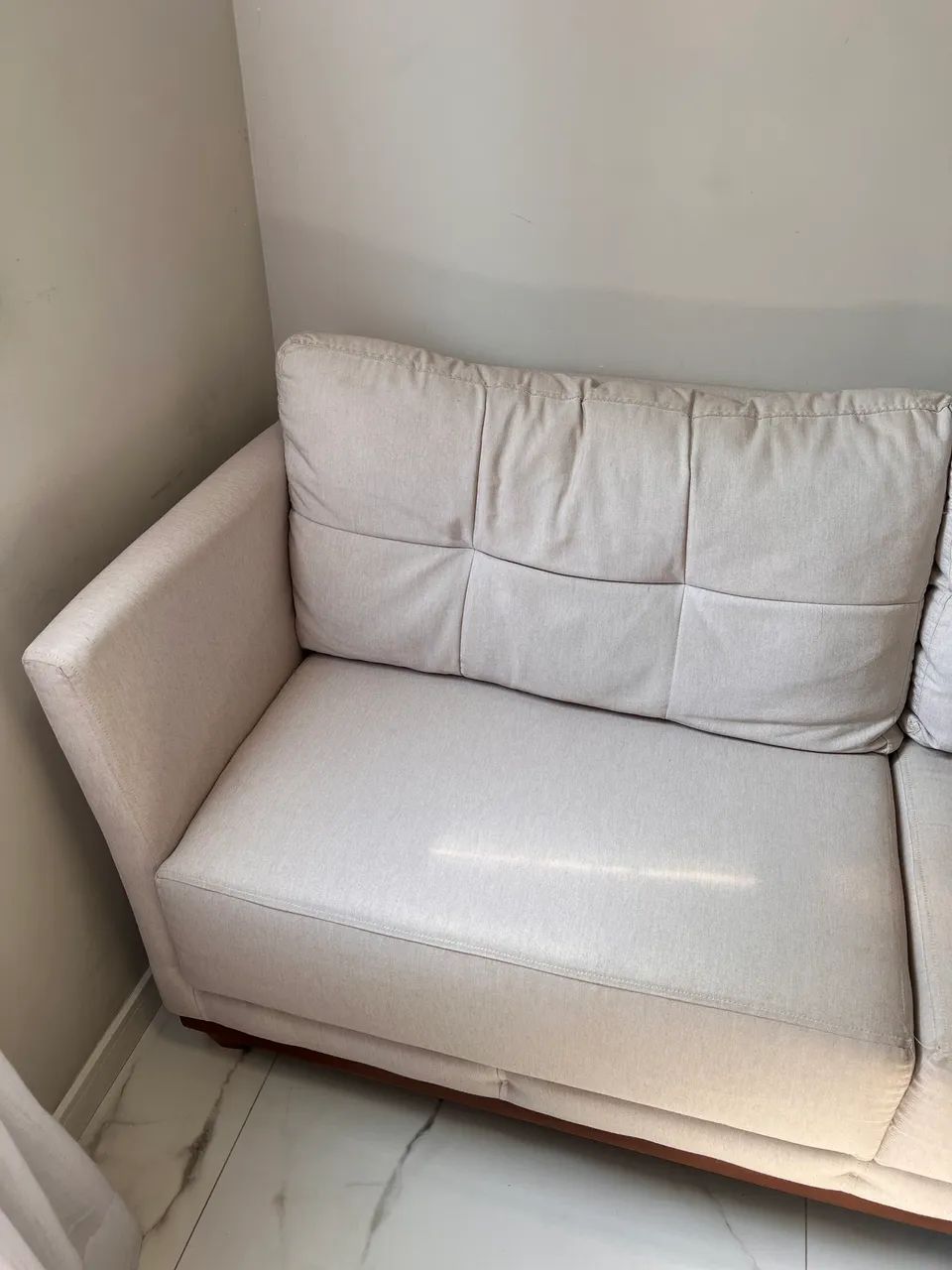 Sofá linho bege  - Foto 2